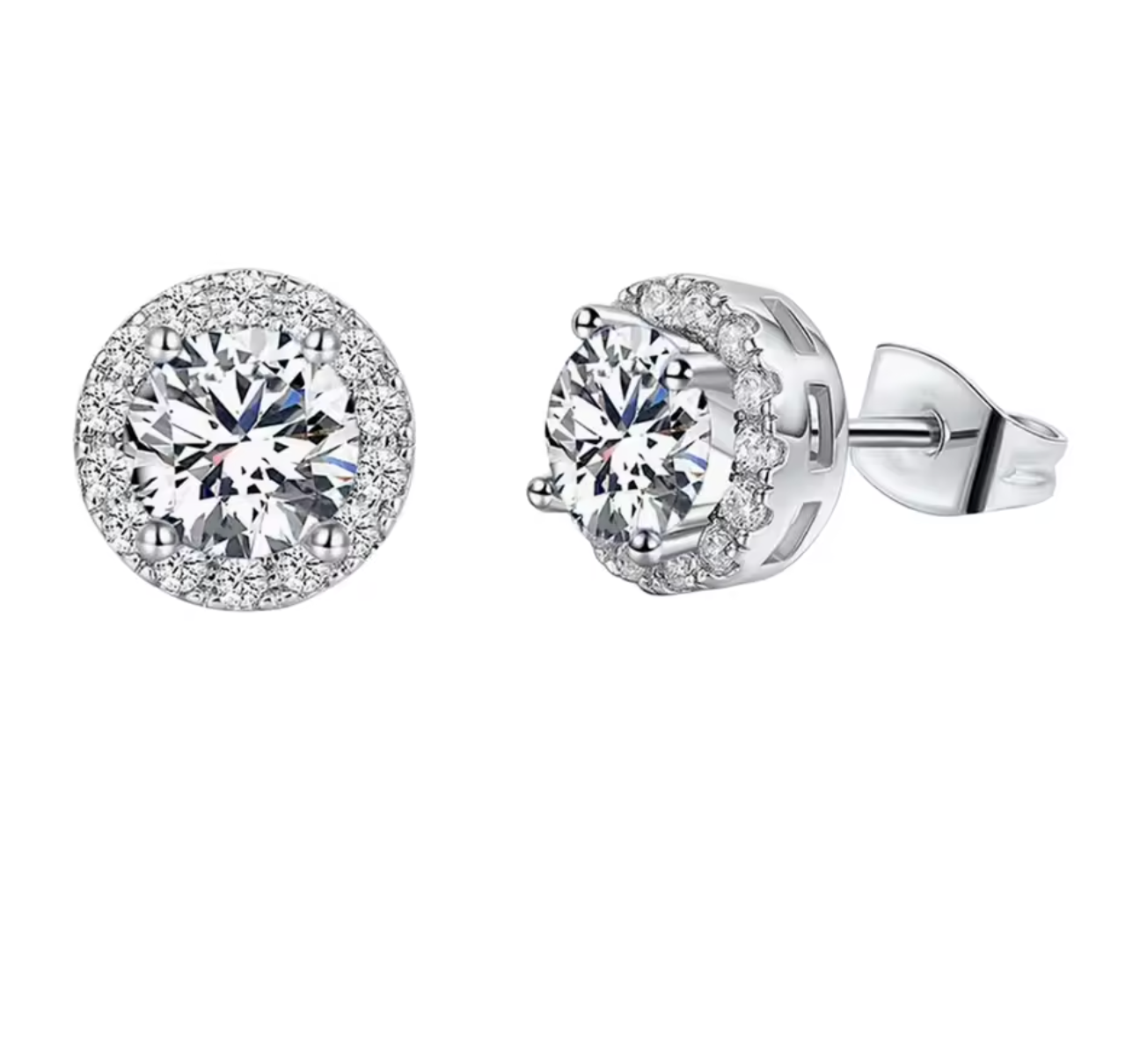 Luxury 925 Sterling Silver Stud Earrings for Women