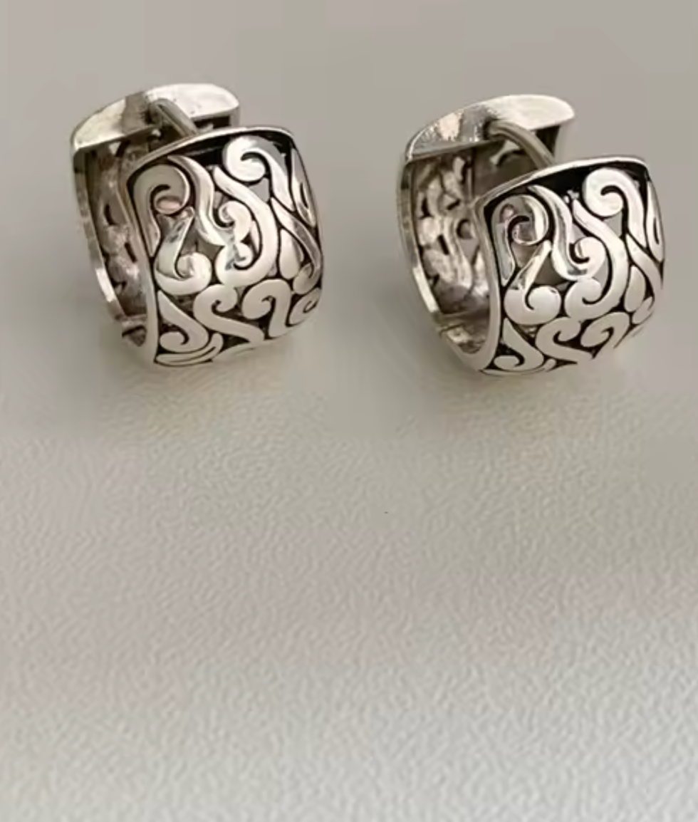 925 Sterling Silver Korean Fashion Earrings for Women